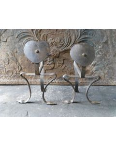 Art Nouveau Rests Fire Tools