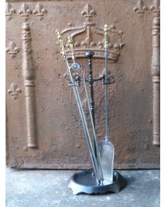 Polished Steel Fire Irons