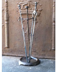 Polished Steel Fire Irons