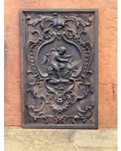 Cupid Fireplace Back Plate