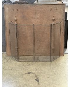 Tall Antique Fireplace Screen