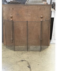 Tall Antique Fireplace Screen