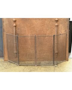 Tall Antique Fireplace Screen