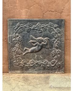 Cupid Fireplace Back Plate