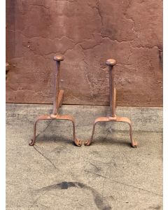 Louis XV Iron Andirons
