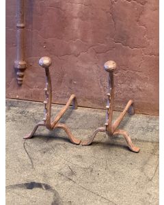Hand-Forged Andirons