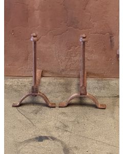 Hand-Forged Andirons