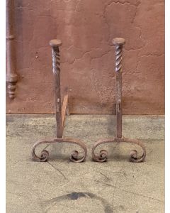 Hand-Forged Andirons