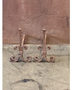 Hand-Forged Andirons