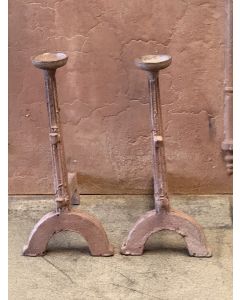 Gothic Andirons Fireplace