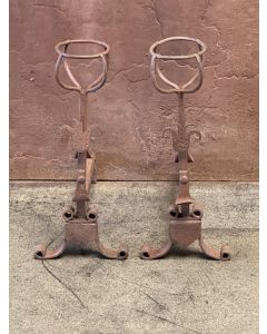 Hand-Forged Andirons