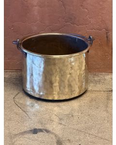 Polished Brass Firewood Basket