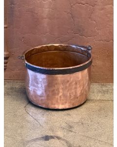 Polished Copper Log Basket