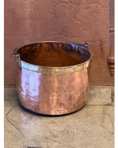 Polished Copper Firewood Basket