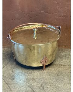 Polished Brass Log Holder