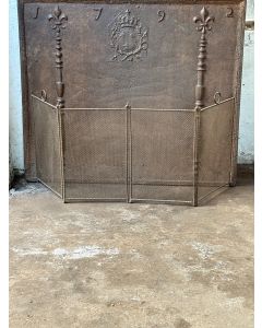 Antique French Fire Screen Antique French Fire Screen