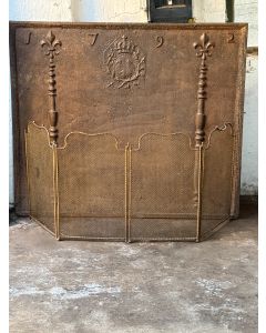 Antique French Fire Screen Antique French Fire Screen