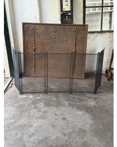 Tall Elegant Fireplace Screen | Handmade, New | 24.6" Tall
