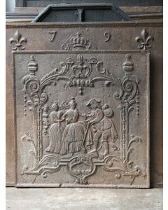 Louis XV Fireplace Back