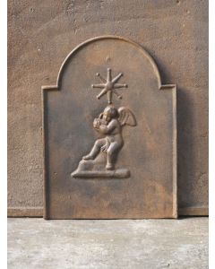 Cupid Fireplace Back Plate
