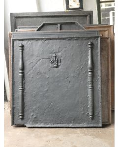 Pillars with IHS Monogram Fireback