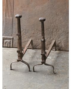 Antique Fireplace Andirons