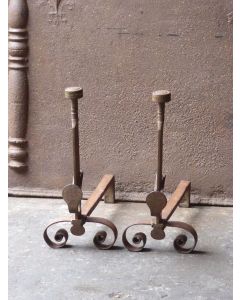 Antique Fireplace Andirons