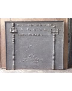 Pillars with IHS Monogram Fireback