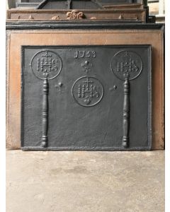 Pillars with Fleurs de Lys Fireback