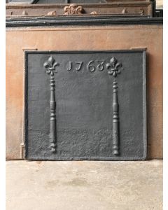 Pillars with Fleurs de Lys Fireback