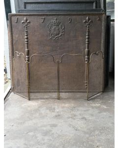 Antique French Fire Screen