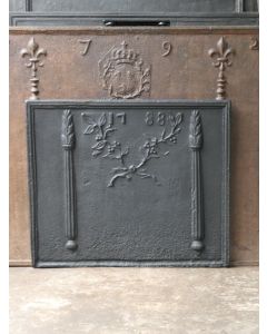 Pillars with Decoration Fireback