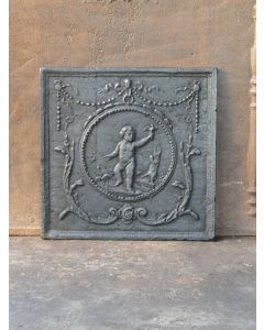 Cupid Fireplace Back Plate