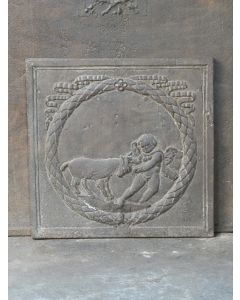 Cupid Fireplace Back Plate