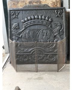 Elegant Antique Fireplace Screen