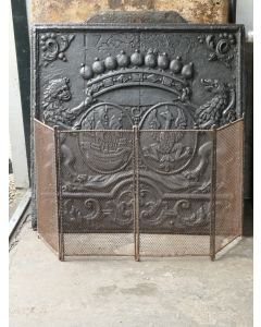 Antique French Fire Screen