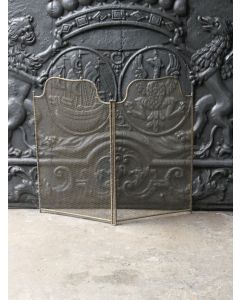 Antique French Fire Screen