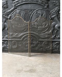 Elegant Antique Fireplace Screen