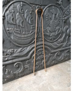 Antique French Fire Tongs
