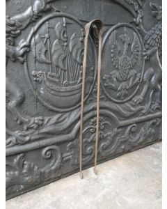 Antique French Fire Tongs