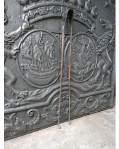 Antique French Fire Tongs