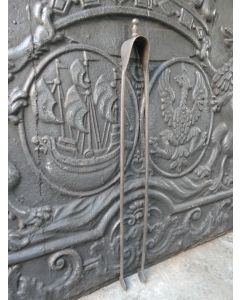Antique French Fire Tongs