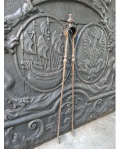 Antique French Fire Tongs