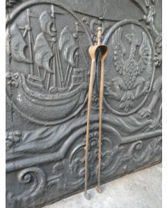 Antique French Fire Tongs