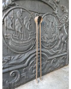 Antique French Fire Tongs