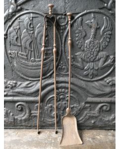 Antique French Fireplace Tools