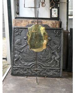 Polished Brass Fire Screen