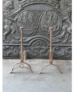 Gothic Andirons Fireplace