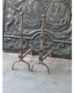 Gothic Andirons Fireplace