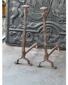 Gothic Andirons Fireplace